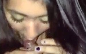 Mexicana teen gets caught giving a bj at a pa 