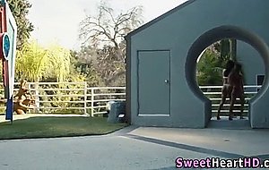 Alluring lesbo squirting 