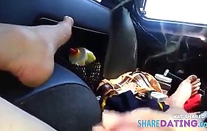 Sucking in naughty van 