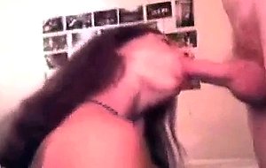 Amateur deep throat