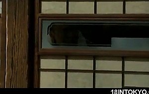 Jap teen turned sex slave gets banged by master on the floor