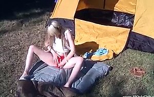 Young lady masturbating