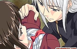 Japanese anime schoolgirl with bigboobs wet pussy pokin