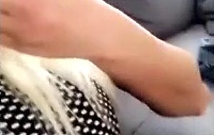 Big tits blonde play 