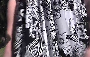 Tattood shemale plays with her cock sensually