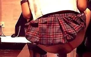 Amateur cd playing a vibrator