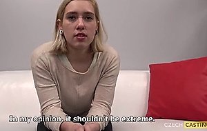 Inexperienced czech teen gets drilled 