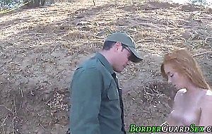 Teen facialized outdoors