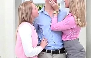 Milf and her doughter loving together with boyfriend