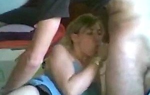Blonde milf bj