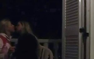 Amateur lesbians at a party