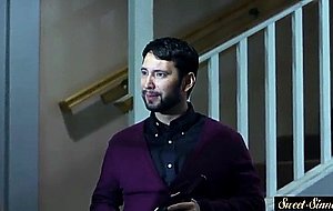 Taboo teen doggystyled and jizzed on butt 