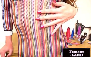 Classy femboy in highheels masturbating solo