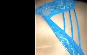 Hot threesome with cuckold teen girlfriend and str 