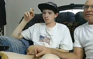 Yo twink handjob from mature