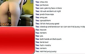 Omegle thin teen with glasses 