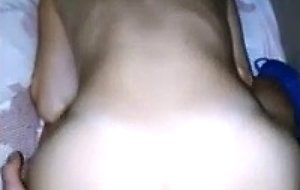 Teen girl doggy anal riding