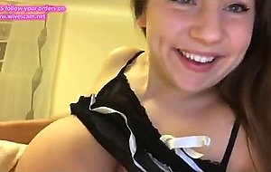 Busty teen with giant big tits