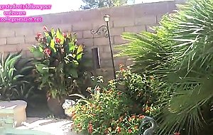 Masturbating with a hose