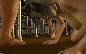 3D Busty Babe Gangbanged at School