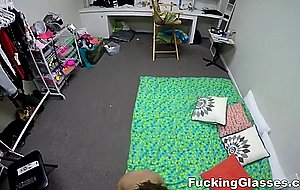 Petite shopaholic bitch does everything for new clothes