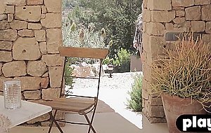 Busty blonde MILF puts a guys cock in her wet pussy