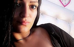 Latina teen masturbating on phone call