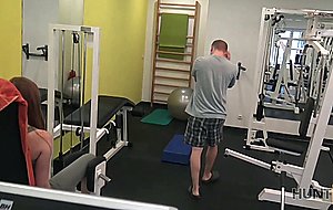 Hunt4k. dirty guy picks up young hottie and fucks her right in gym
