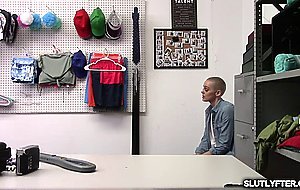 Officer found the stolen necklace and punished teen Paris with his prick