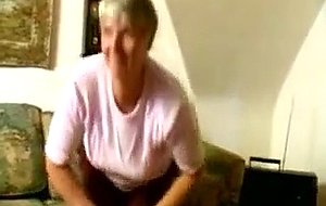 Granny Strips And Dildos