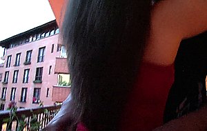Mature latina whore sucking black cock and enjoying an interracial fuck