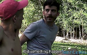 Gay latinos barebacking during orgy 