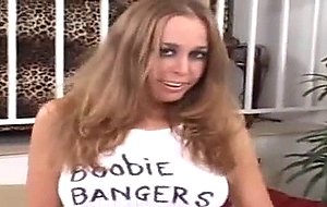 Carly gets naked to show off her huge tits