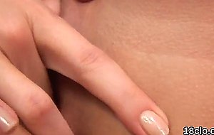 Cute teenie is spreading spread...