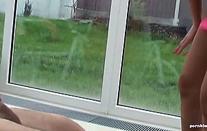 Beautiful slut getting fucked outdoors