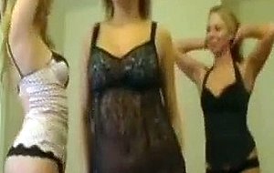 Blondes in honey lingerie