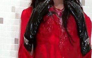 Classy secretary babe sucking dick and getting covered in thick cum by wavesofslime