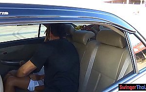 Cheating Thai wife is a dirty swinger fucking hubbys friend