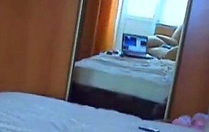 Hot teen with great ass playing on webcam part