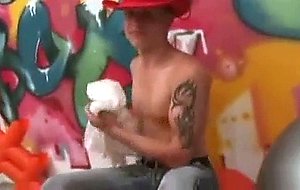 Teen stud Antony looks so hot wearing that red cowboy ...