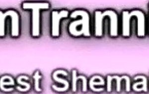 Tranny solo on cum