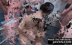 Big tits japanese milf gangbanged