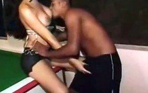Crazy interracial scenes with a yummy TS