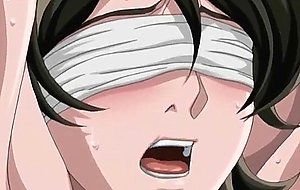 Hot anime milf in ropes gangbanged on camera