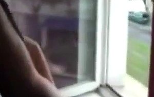 Dildo by public window