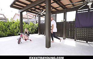 WOW Check out petite teen Harlow Wests gaping pussy