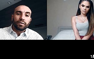 Athena Faris spanking her sweet ass in front of the camera