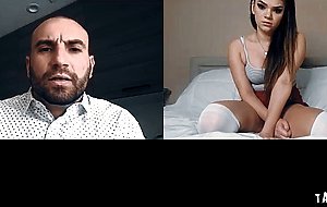 Athena Faris spanking her sweet ass in front of the camera