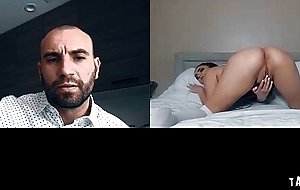 Athena Faris spanking her sweet ass in front of the camera