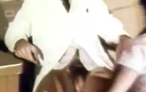 Hairy woman fucked by the doctor in hospital